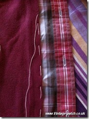 Wine T Shirt Add Trim to lengthen Vintage Patch Refashion