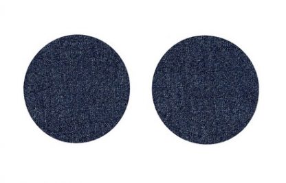 Dark Blue Denim Iron On Elbow / Knee Patches - Image 3