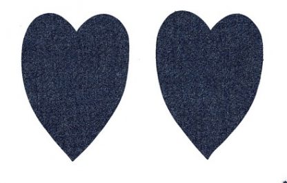 Dark Blue Denim Iron On Elbow / Knee Patches - Image 2