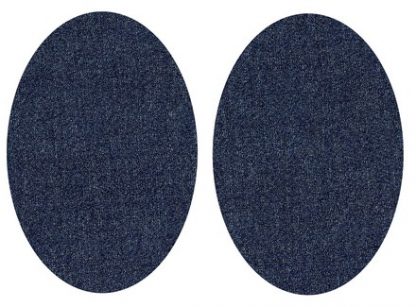 Dark Blue Denim Iron On Elbow / Knee Patches - Image 6
