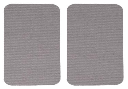 Grey Denim Iron On Elbow / Knee Patches
