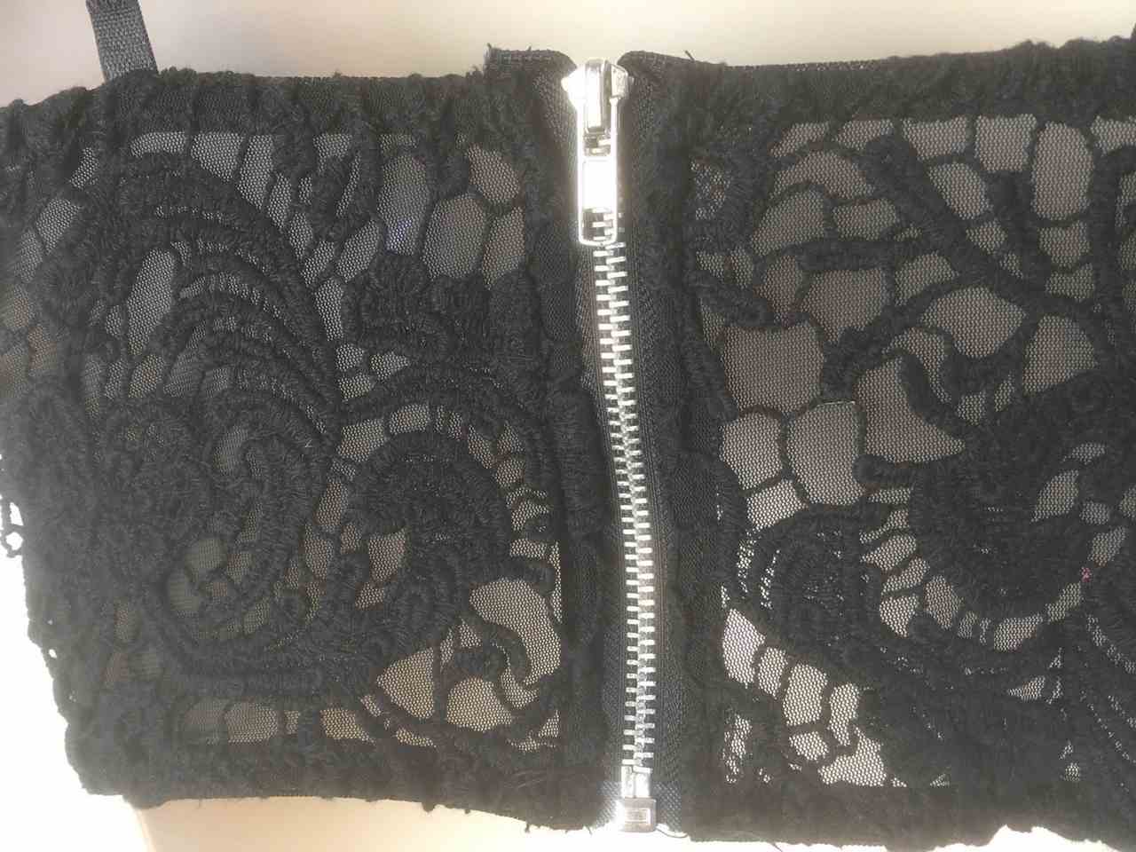 MISO Black Lace Bralet Very Pretty Size UK 8 Good Condition - Image 4