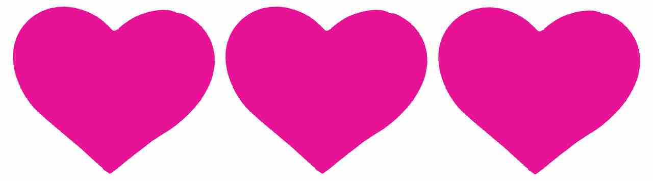 3 Iron on Red and Pink Cotton Heart Patches for Applique, Repairs, Customising - Image 4