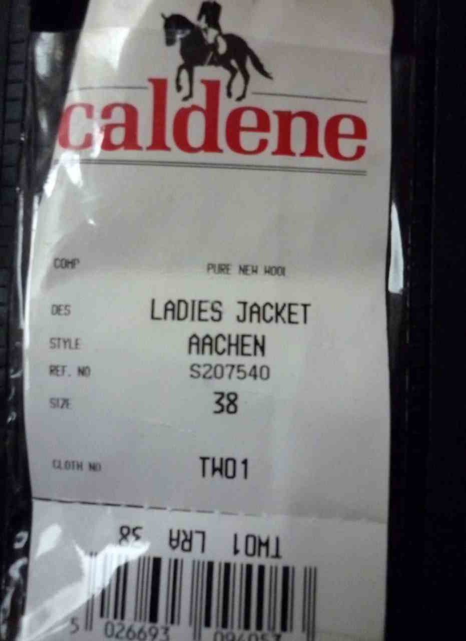 Black Wool AACHEN Riding Show Hunt Jacket by CALDENE Size 38 / UK 14 Immaculate - Image 10