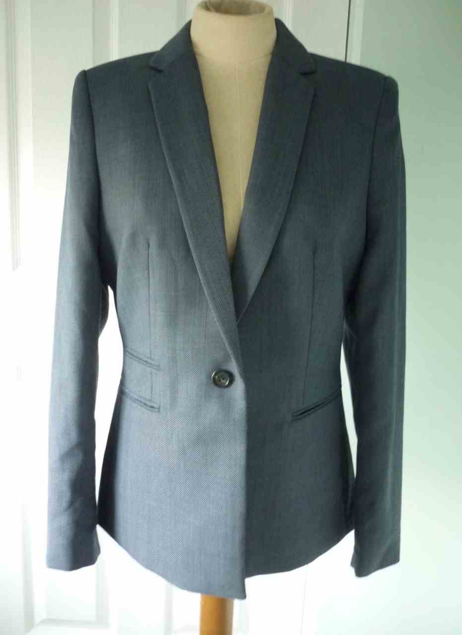 Blue Shift Dress and Jacket Suit NEXT, Size 12/14, Wool Blend, Excellent Condition - Image 5