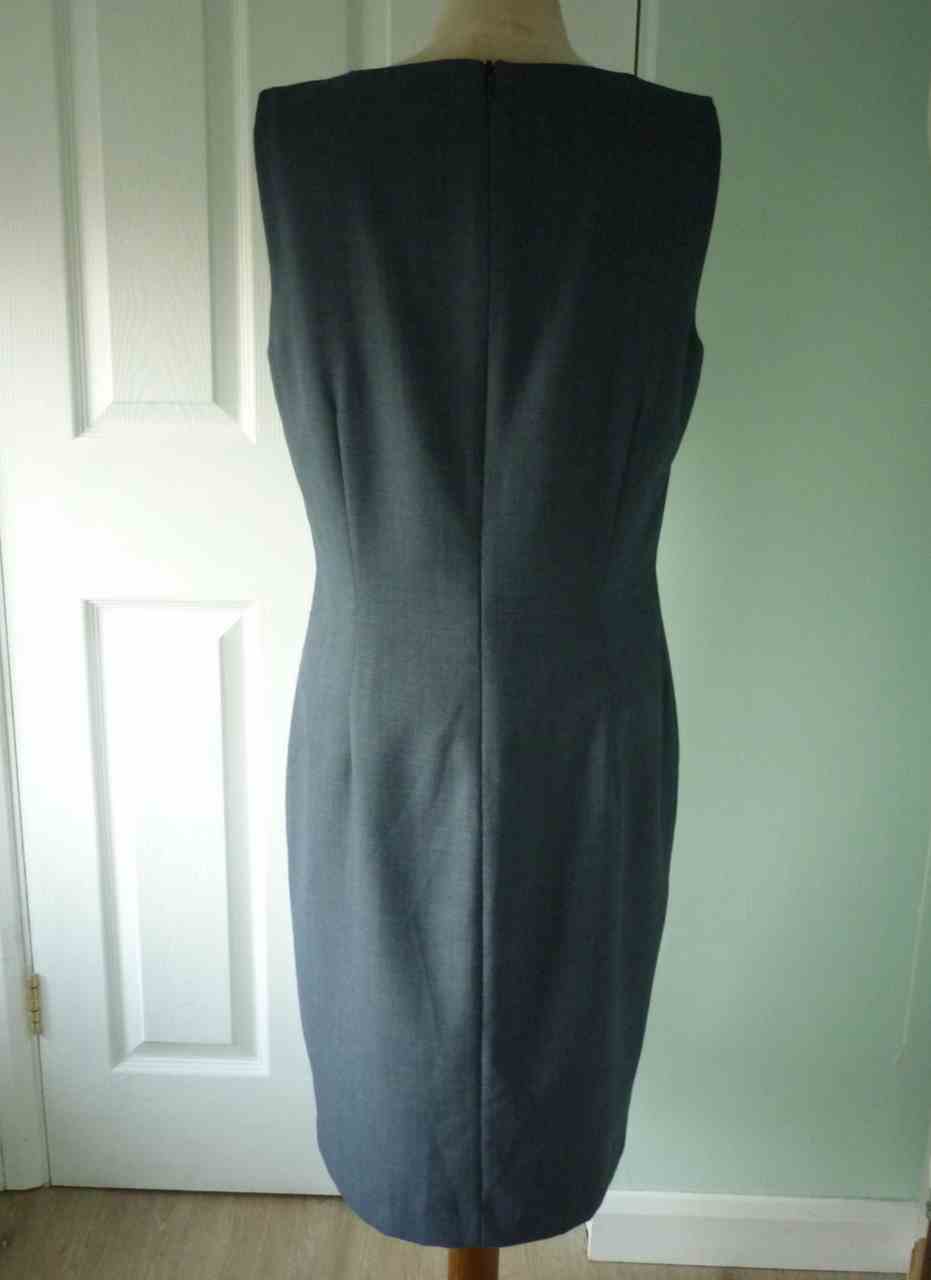 Blue Shift Dress and Jacket Suit NEXT, Size 12/14, Wool Blend, Excellent Condition - Image 4