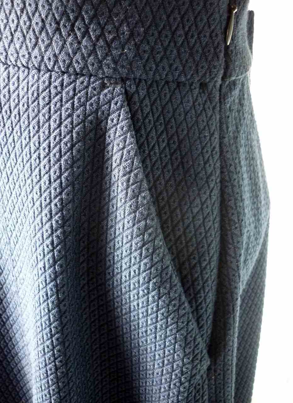 Navy Blue A Line Midi Skirt by TU. Size UK12. Nice Quality Cut and Fabric, Excellent Condition - Image 4