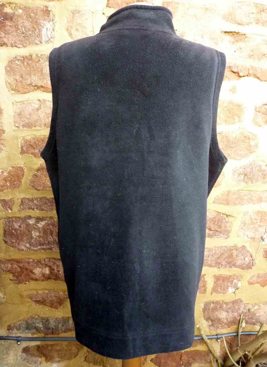 Black Fleece Gilet Waistcoat EWM Pure Classics, Size UK 18, Good Condition - Image 2