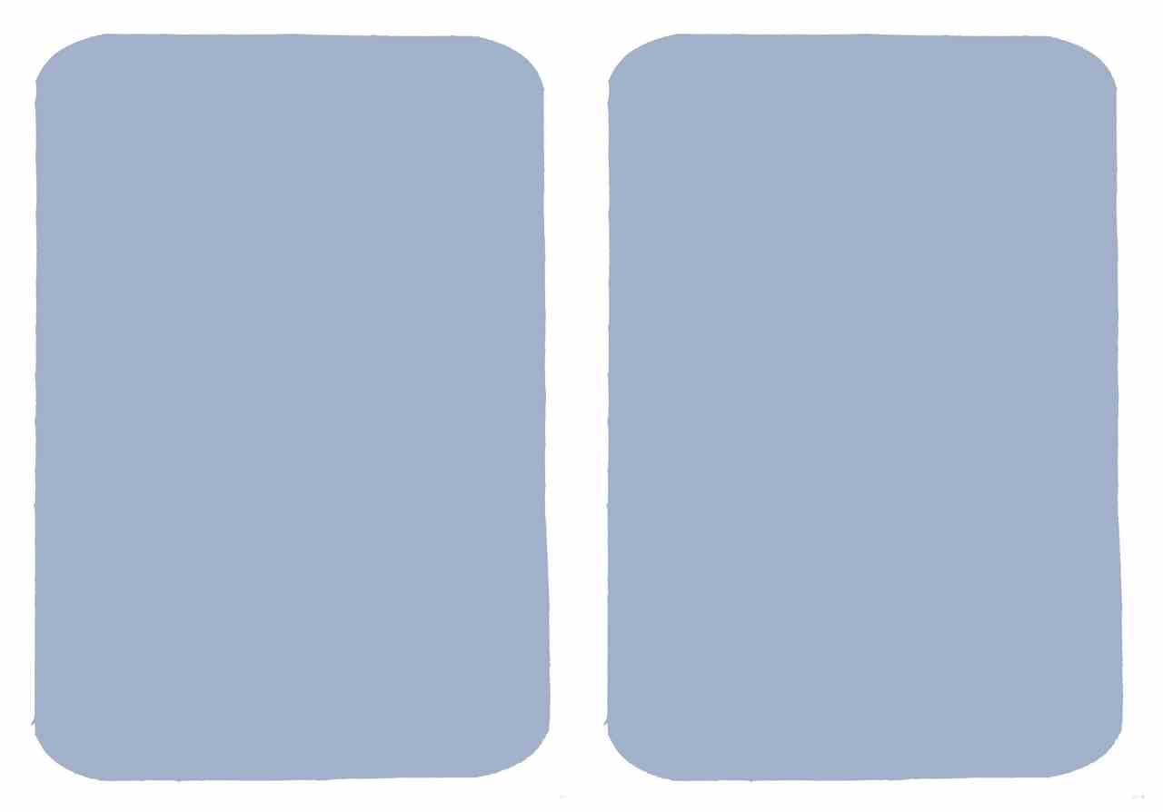 Light Blue Plain Cotton Iron On Elbow / Knee Patches - Image 3