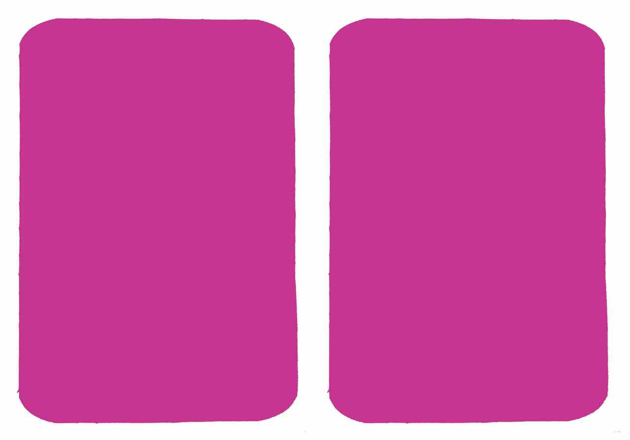 Bright Pink Plain Cotton Iron On Elbow / Knee Patches - Image 3