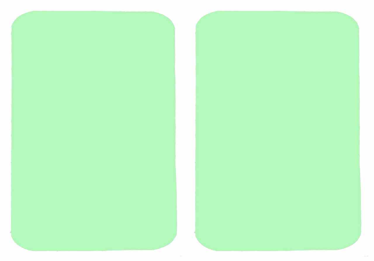 Mint Green Plain Cotton Iron On Elbow / Knee Patches - Image 3