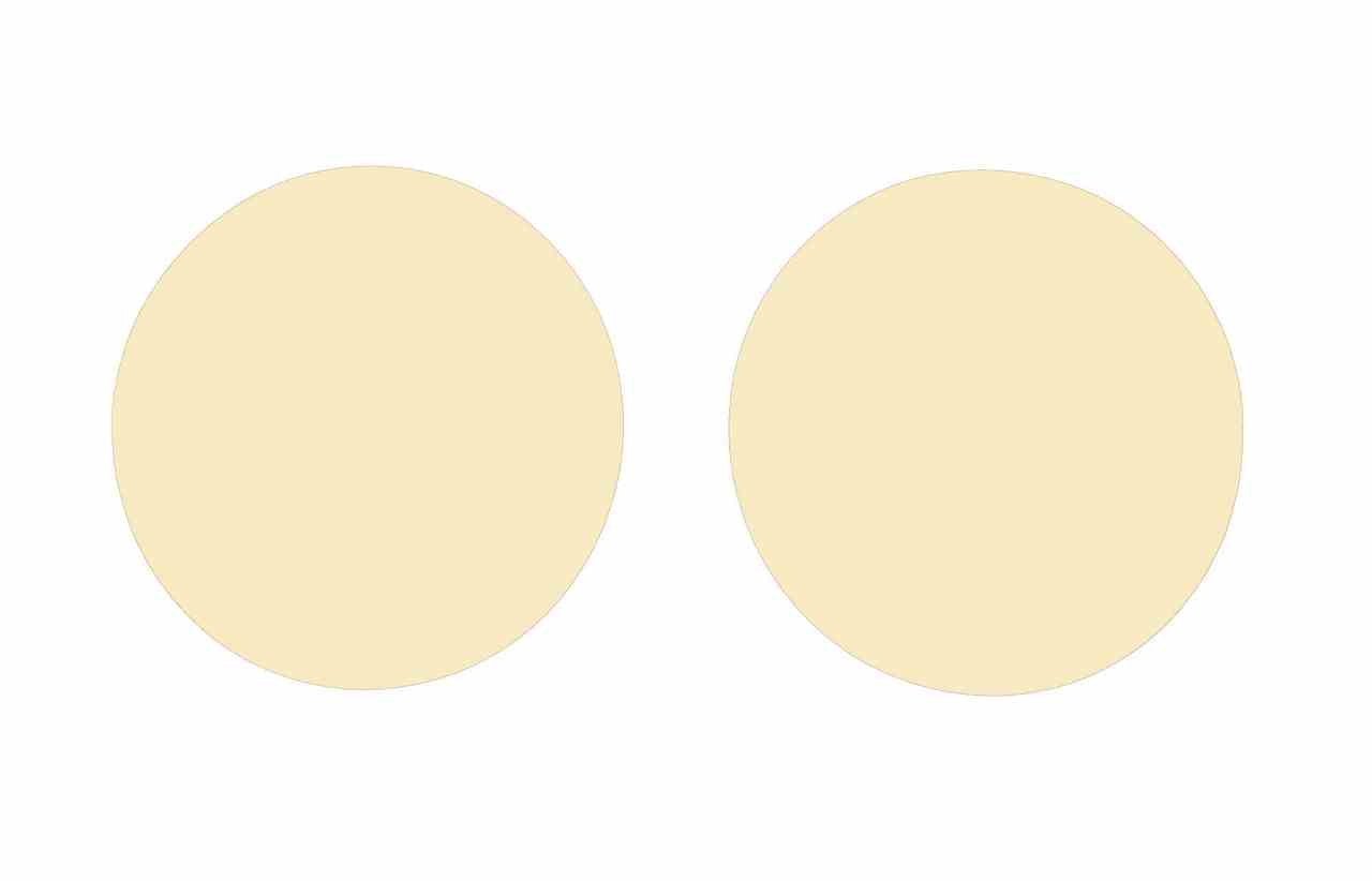 Cream Plain Cotton Iron On Elbow / Knee Patches - Image 5