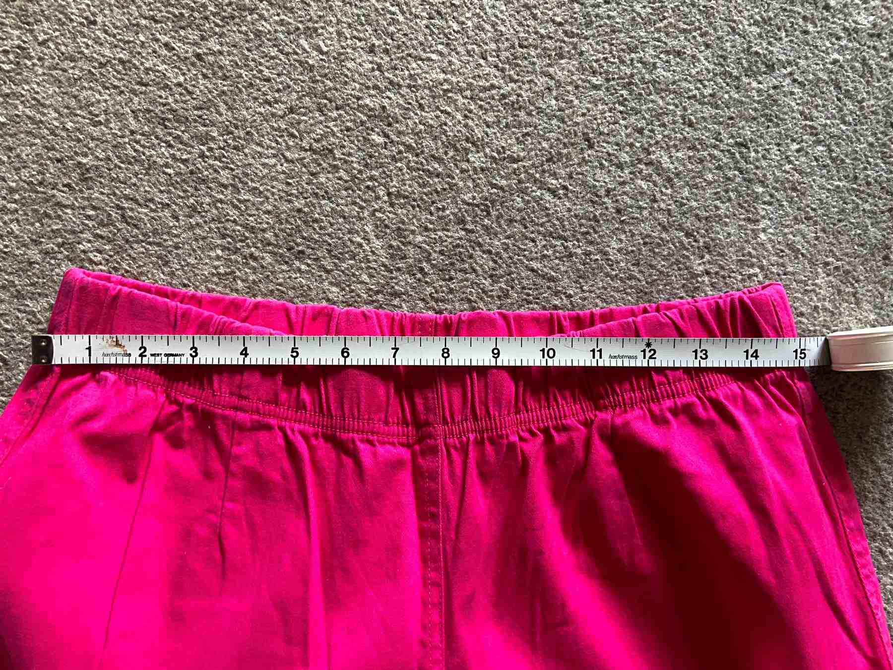 Bright Pink Cotton Jeggings ASHILD 44 16 Elastic Waist Tapered Leg Ex Con - Image 5