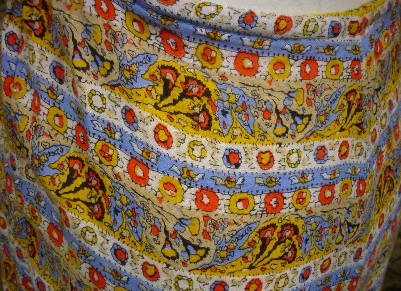 Blue Orange Ethnic Print Halter Neck Playsuit OUT FROM UNDER Size S 36 UK 8 Ex Con - Image 4