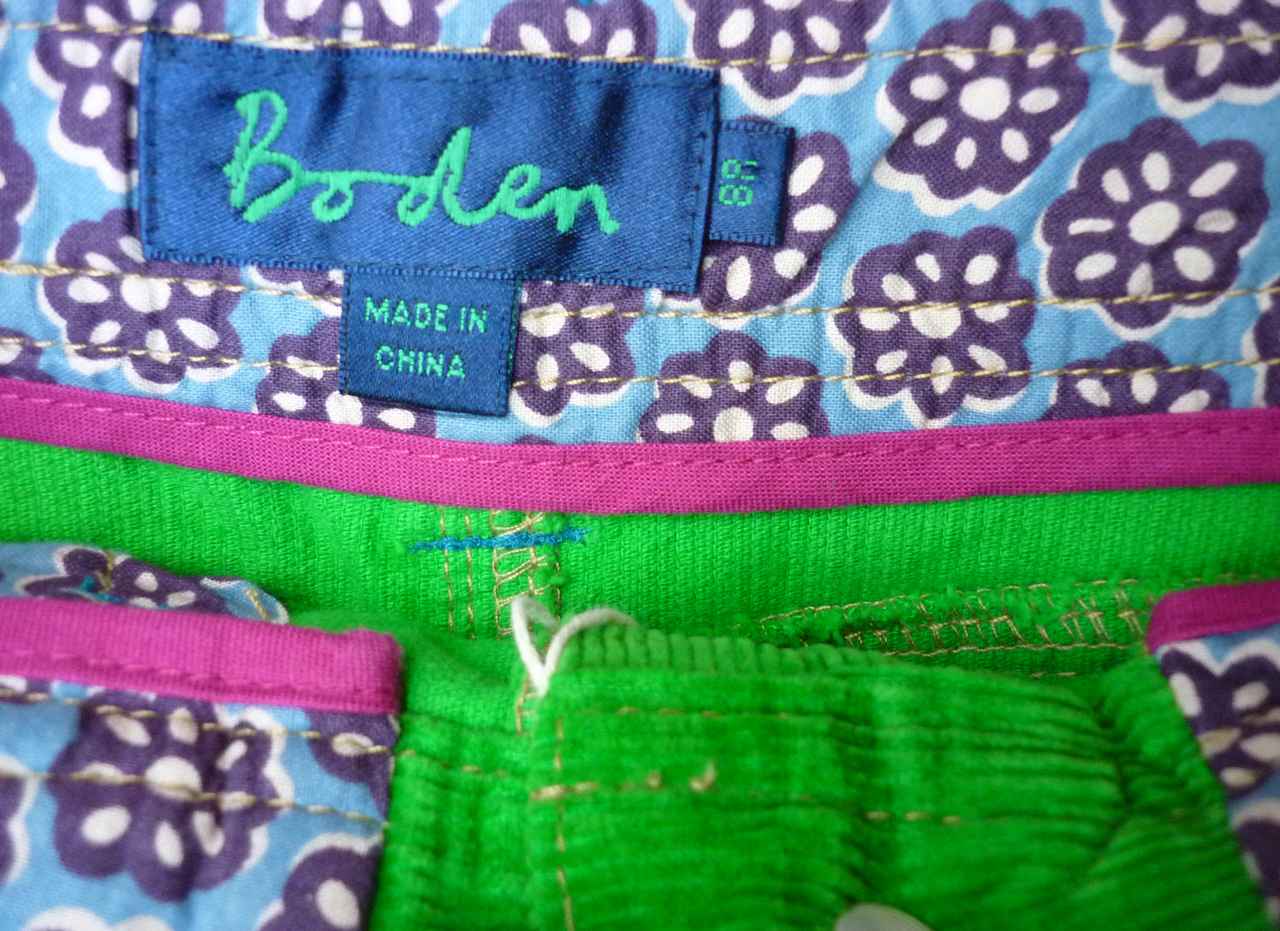 Bright Green Stretch Corduroy Mini Skirt BODEN Size UK 8R Jeans Style Ex Con - Image 6