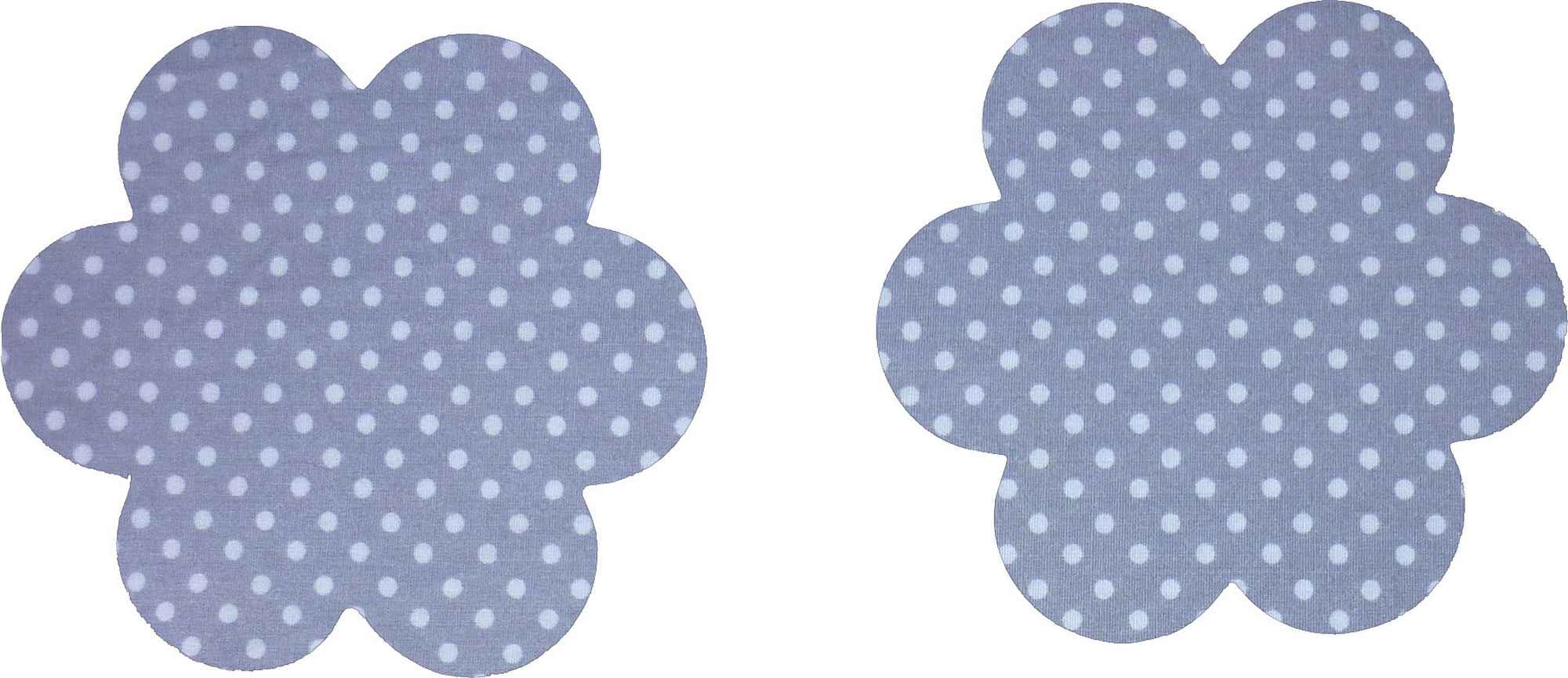 Grey White Polkadot Iron On Cotton Elbow / Knee Patches - Image 9