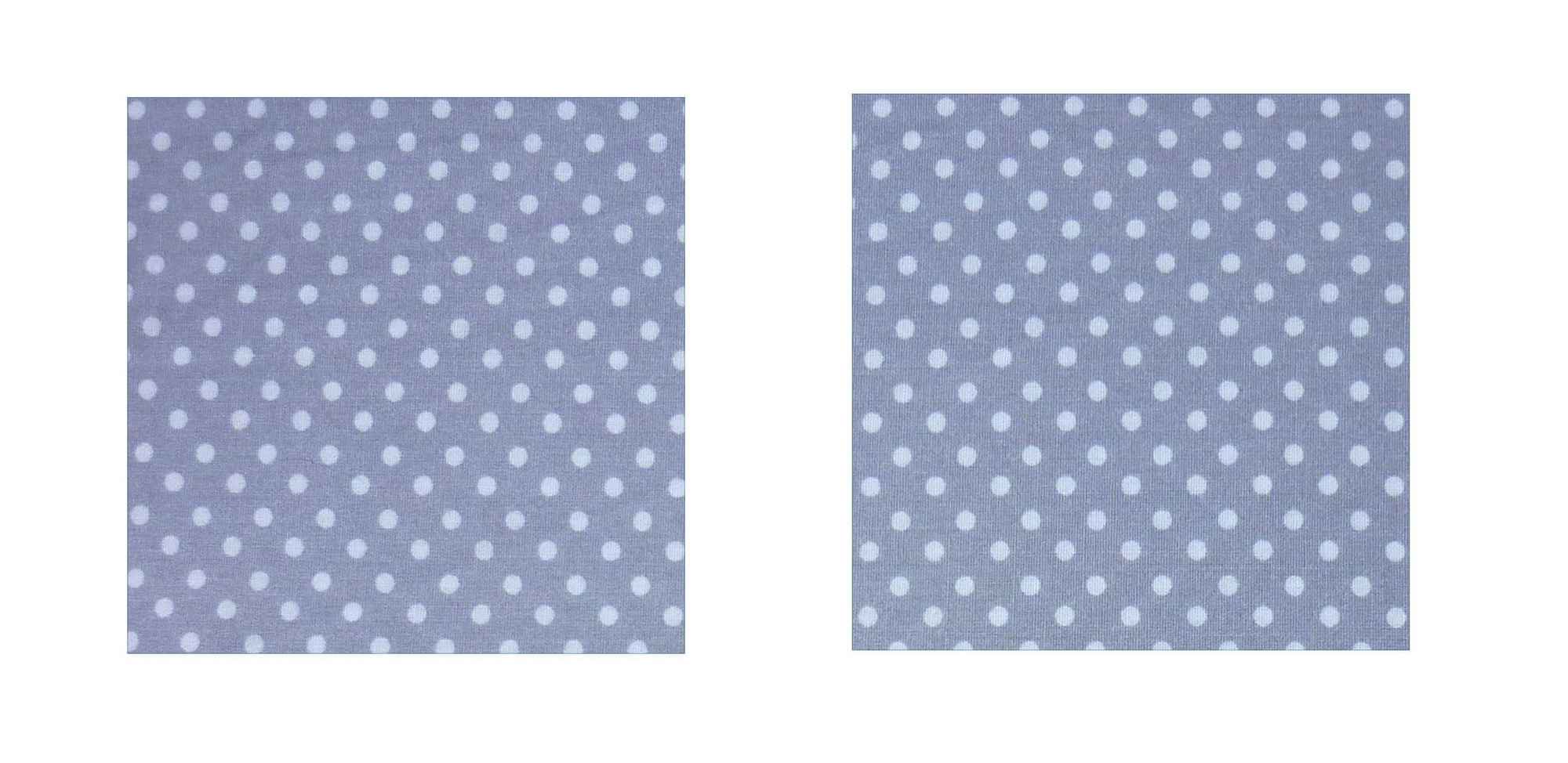 Grey White Polkadot Iron On Cotton Elbow / Knee Patches - Image 6