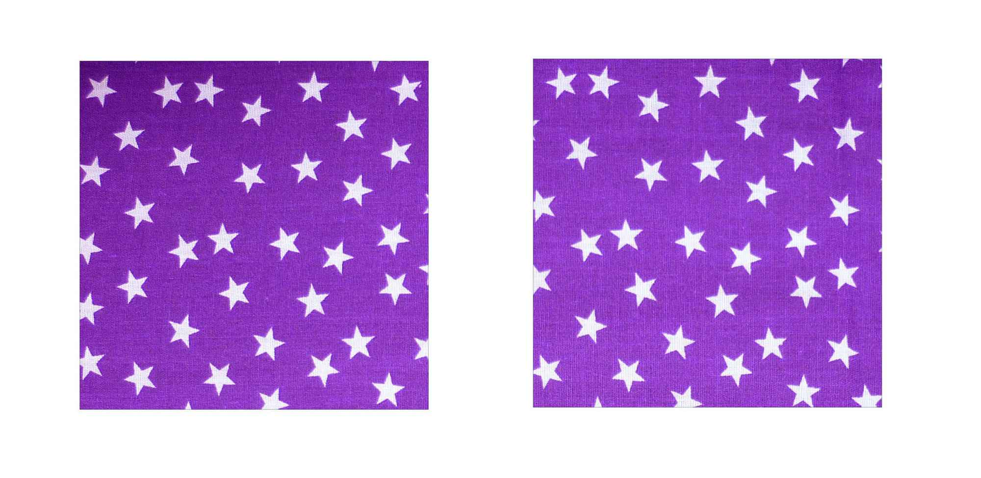 Purple and White Stars Cotton Iron On Elbow / Knee Patches - Image 6