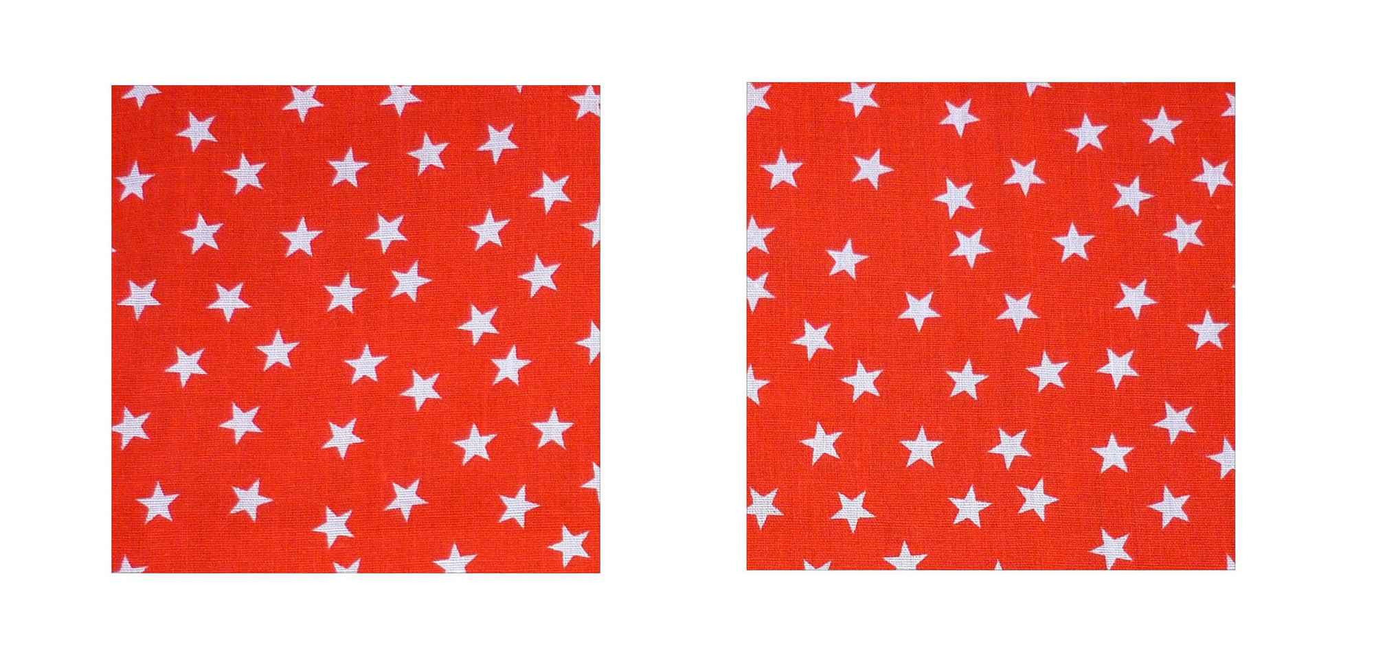 Red and White Stars Cotton Iron On Elbow / Knee Patches - Image 6