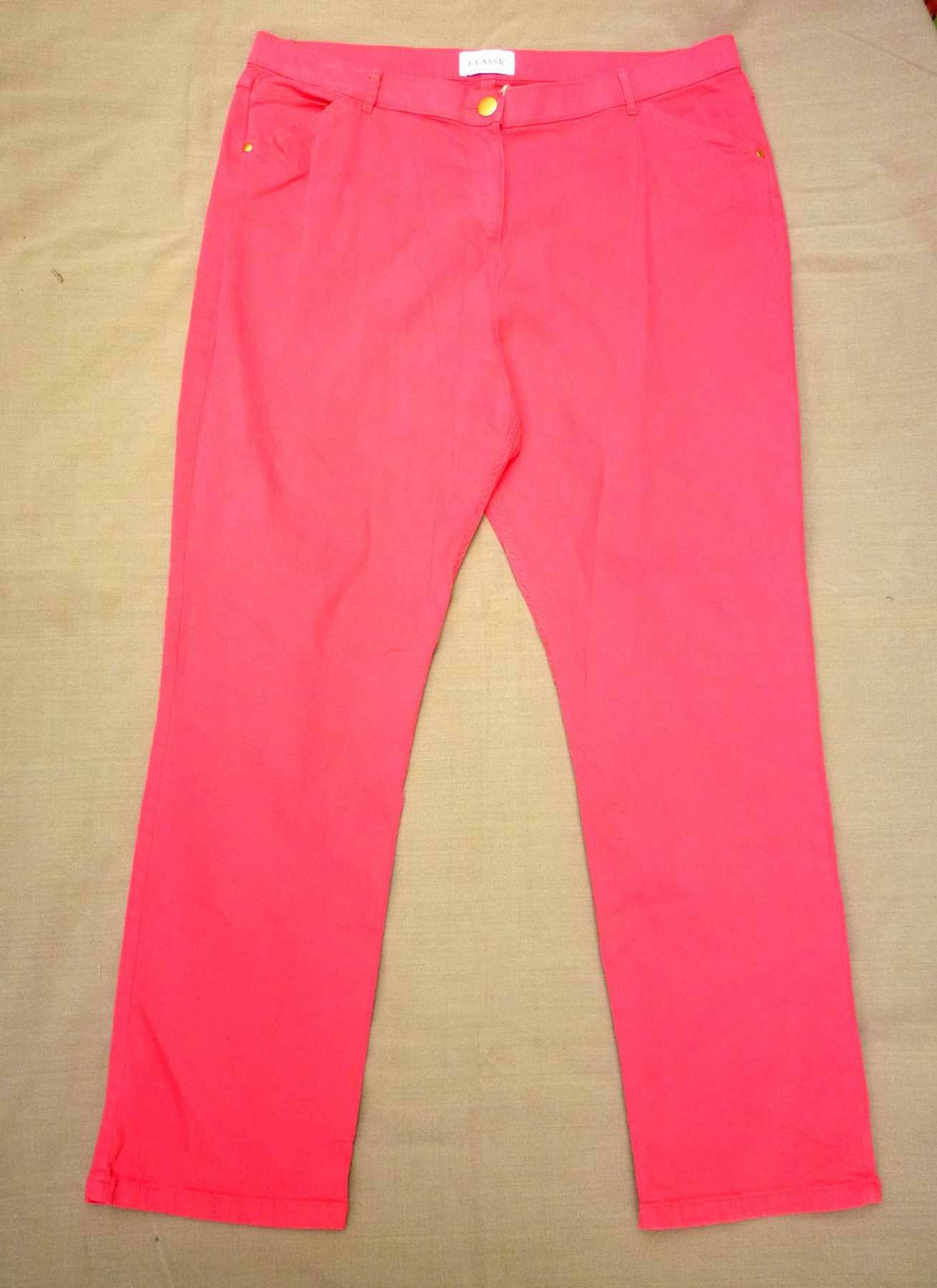 Hot Cerise Pink Stretch Jeans M&S CLASSIC, Narrow Leg UK 18 (46)