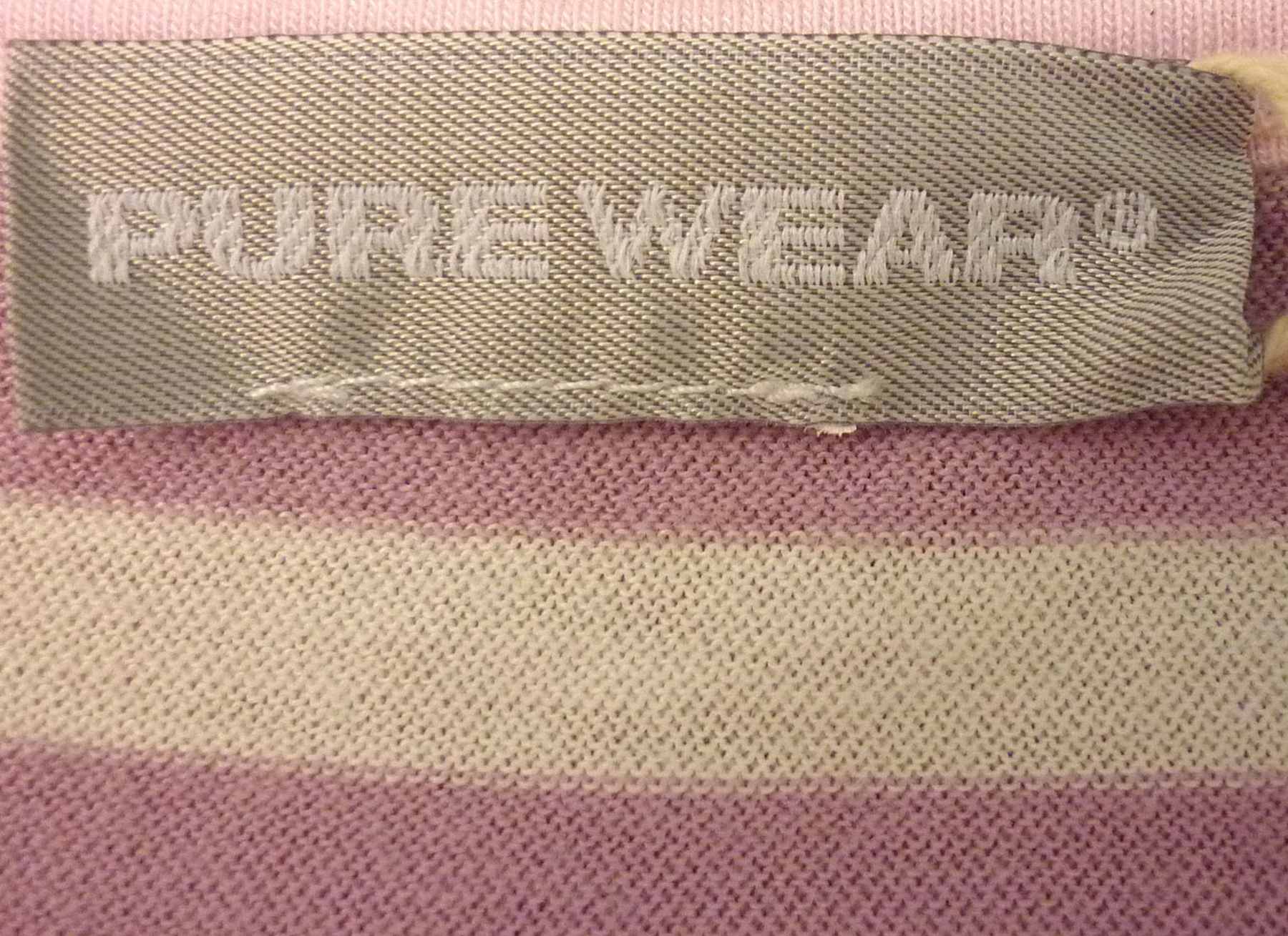 Pink White Black Candy Stripe Scoop Neck T Shirt 3/4 Sleeve, UK18 (44 estimated) - Image 5