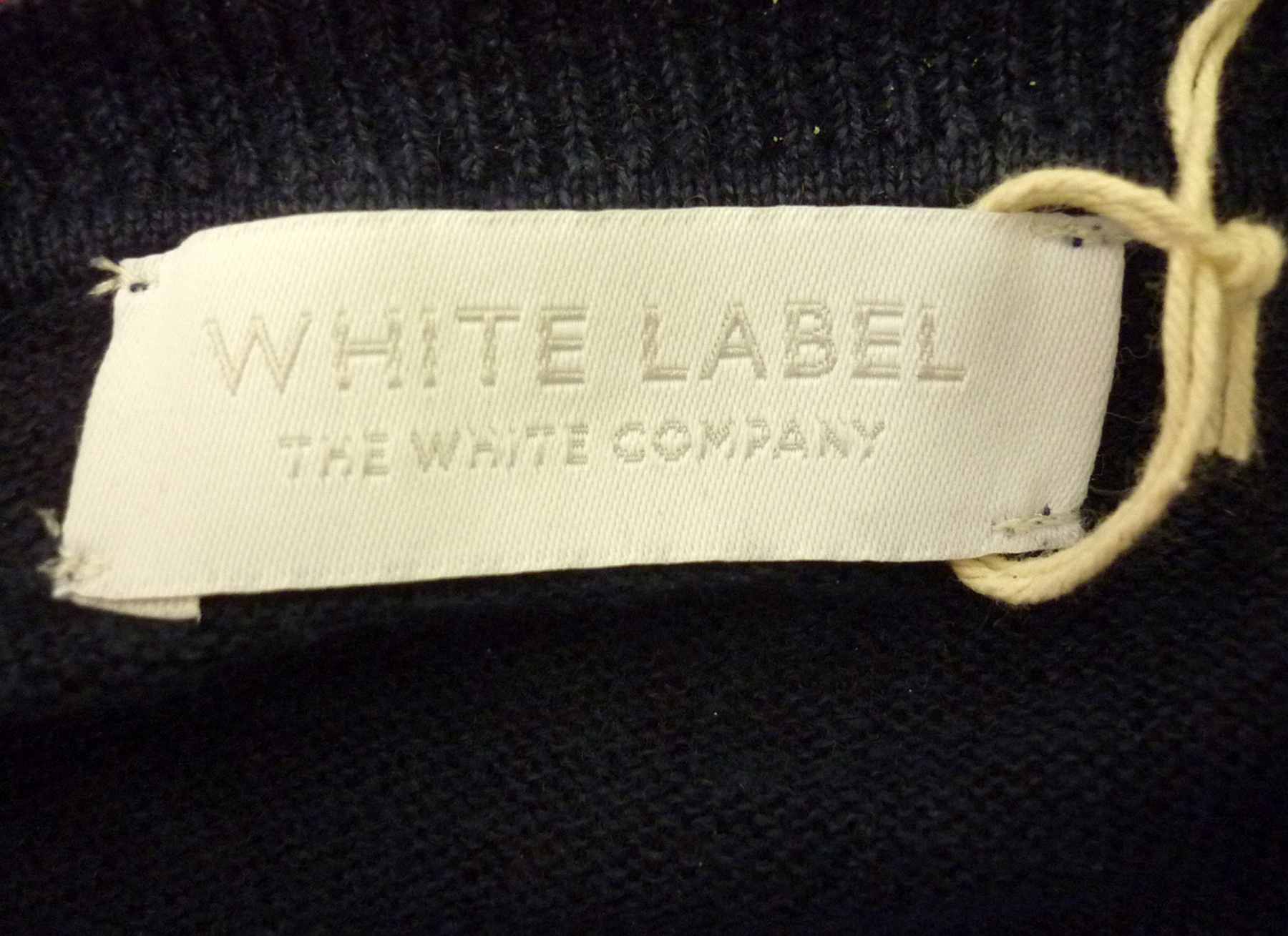 Navy Blue Round Neck Jumper by The White Company UK14-20 100% Linen - Image 5