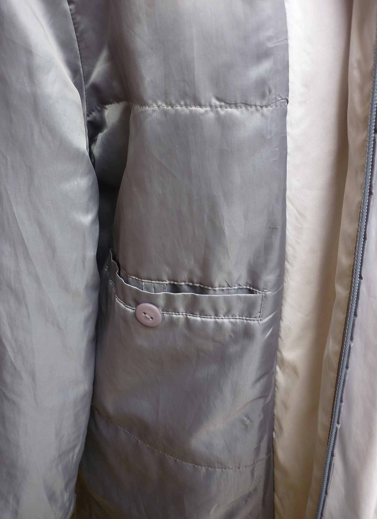 Grey two tone light padded jacket Mid Length Designer GERRY WEBER Size UK14 - Image 12