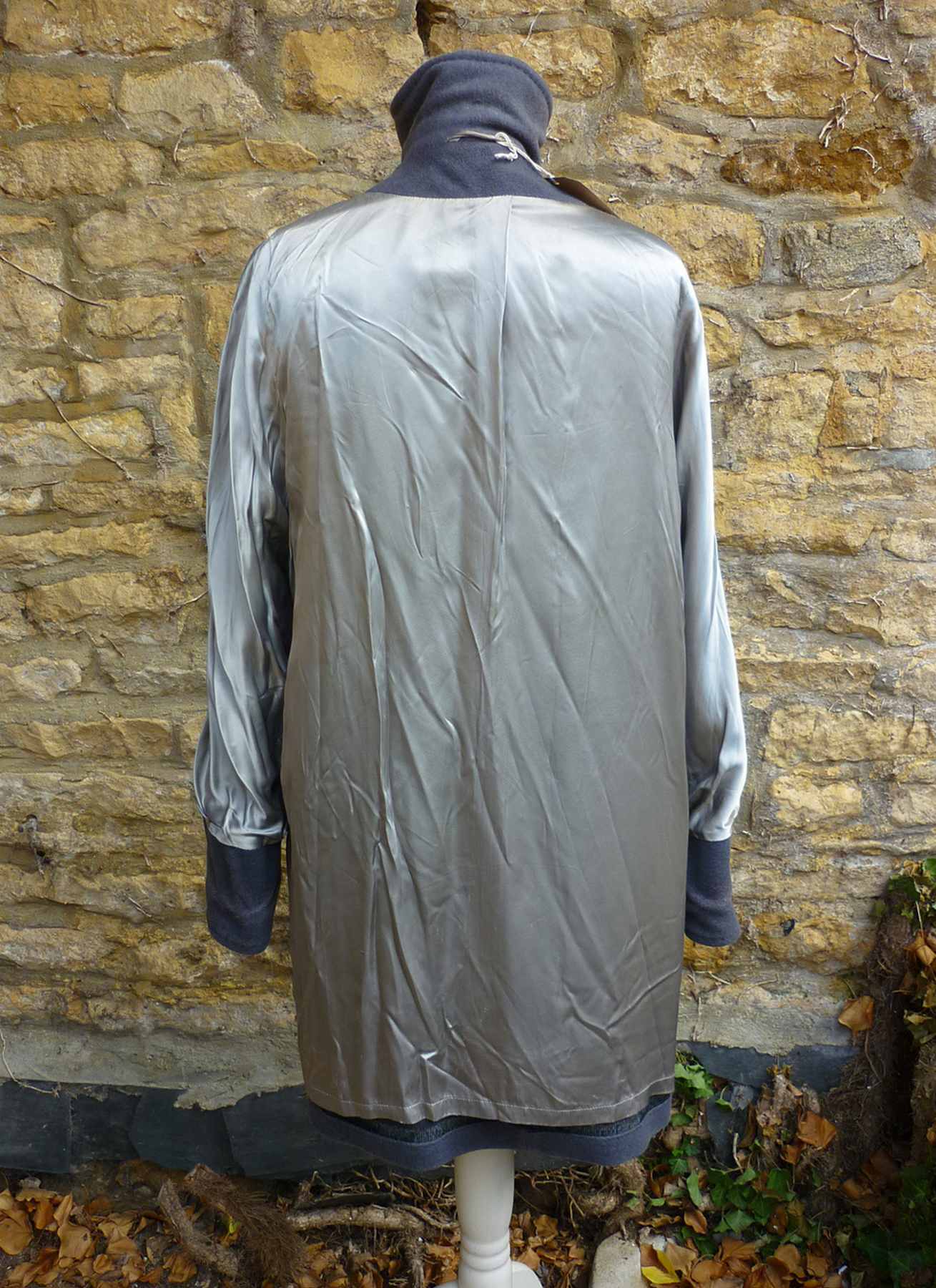 Grey wool angora blend short coat MARKS AND SPENCER size UK12 - Image 6