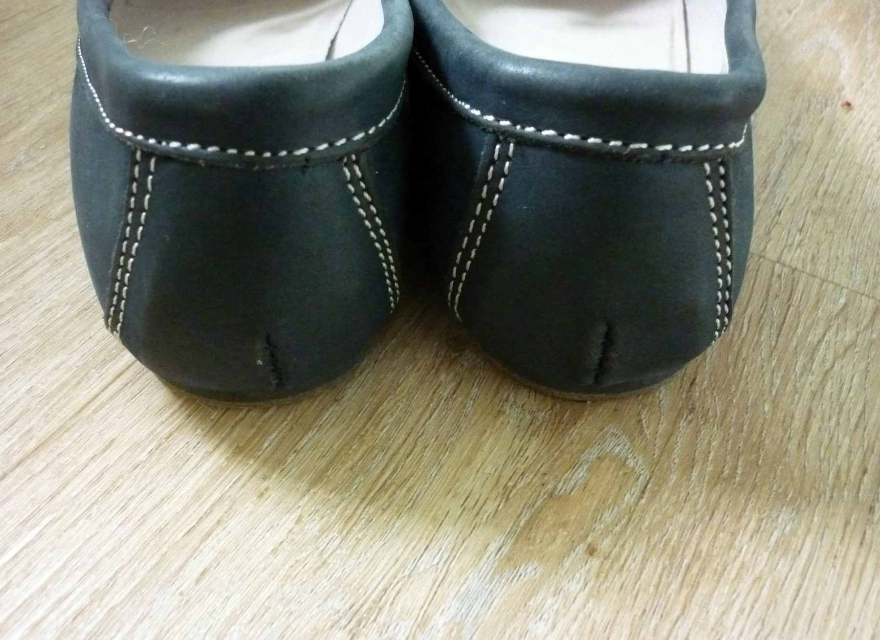 Navy Blue Leather Moccasin Flat Shoes by SCHUH Size 4 (37) Excellent Condition - Image 7