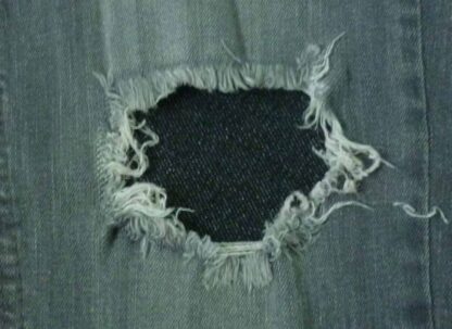 Jeans Repair Undercover Patch Black Denim Peekaboo Effect