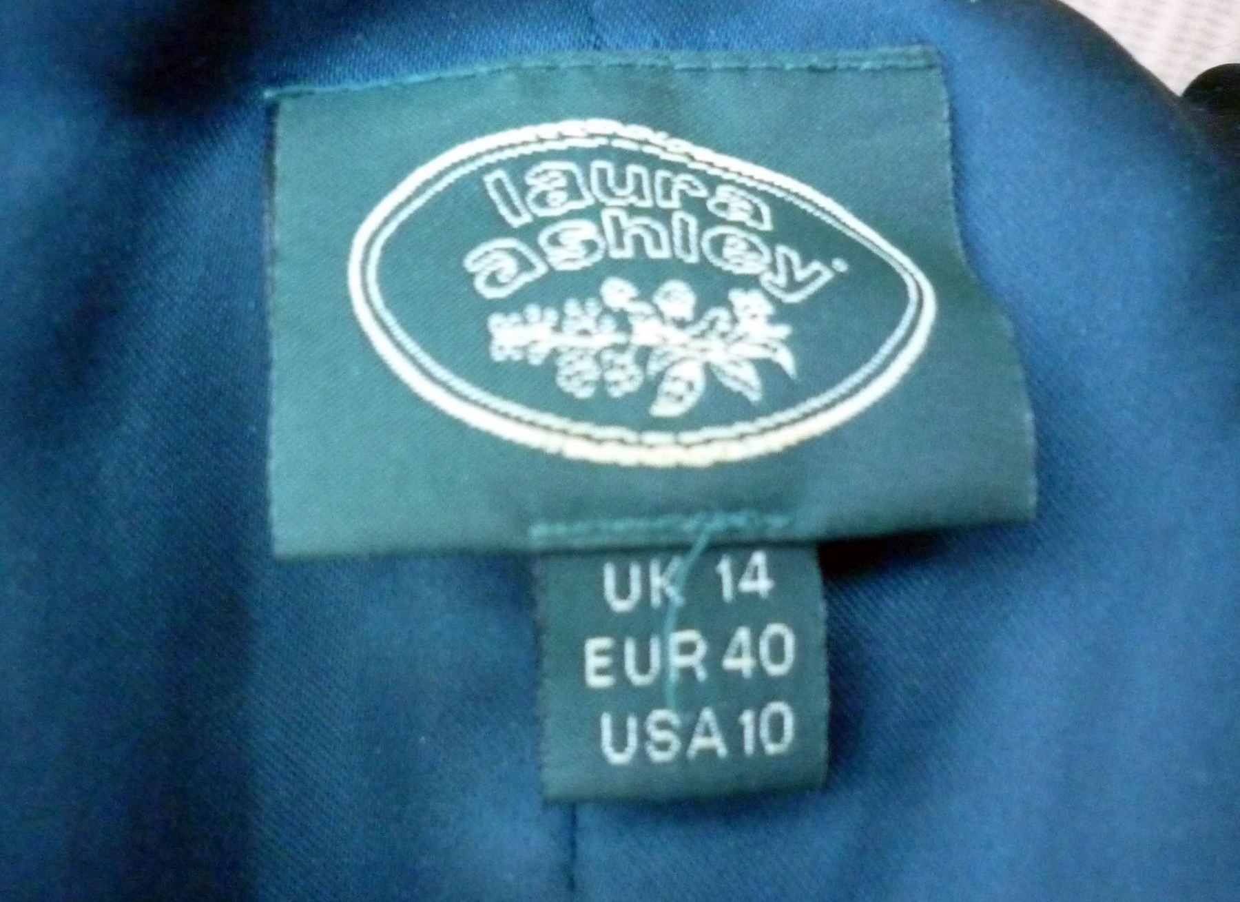Blue Green Velvet Corset LAURA ASHLEY UK14 (40) Vintage 1980/90s Lace Front Bustier - Image 6