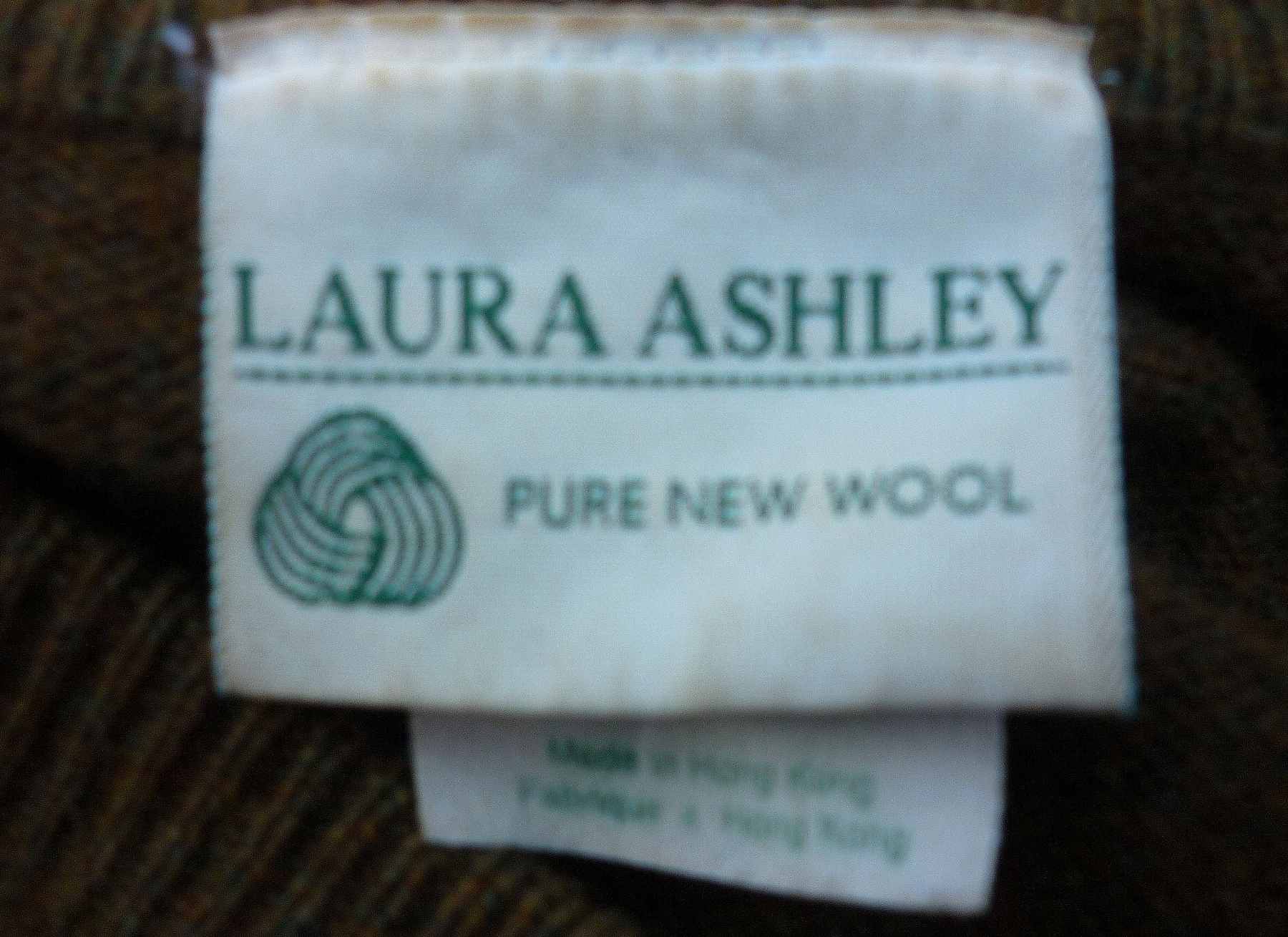 Brown LAURA ASHLEY Cardigan UK14 (40) Vintage Pure Wool Round Neck Fancy Buttons - Image 7