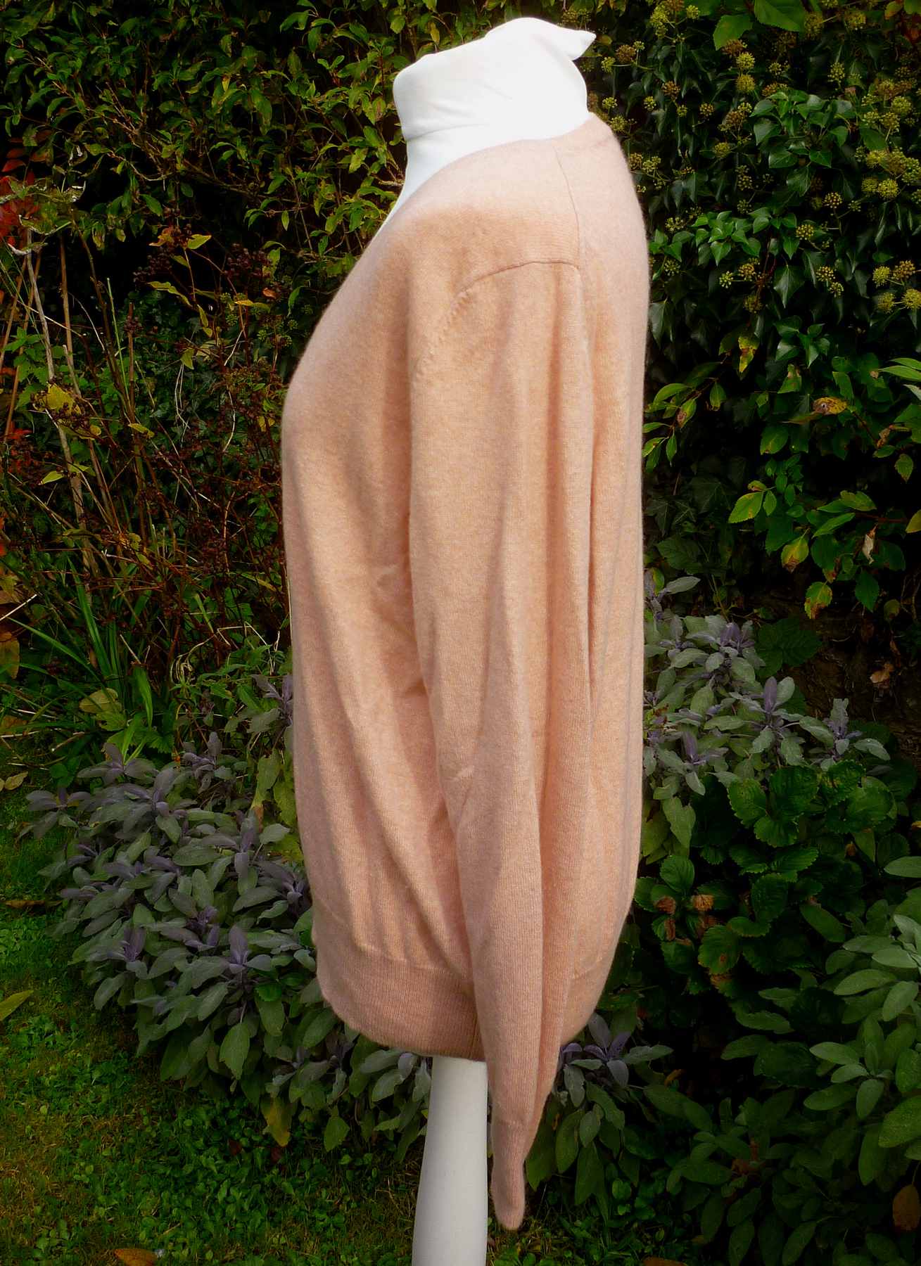 Pink Pure Cashmere Jumper AUTOGRAPH M&S UK18 (46) V Neck Long Sleeve - Image 3