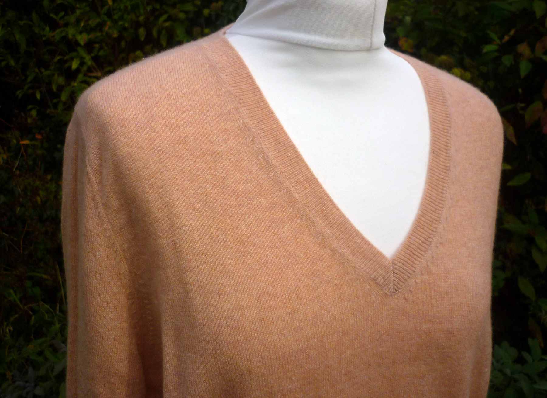 Pink Pure Cashmere Jumper AUTOGRAPH M&S UK18 (46) V Neck Long Sleeve - Image 4