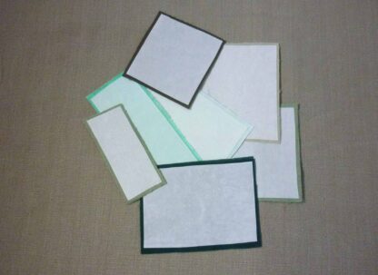 Vintage-Patch Iron & Sew Green Shades Plain Cotton Fray Edge Patch Kit - Image 3