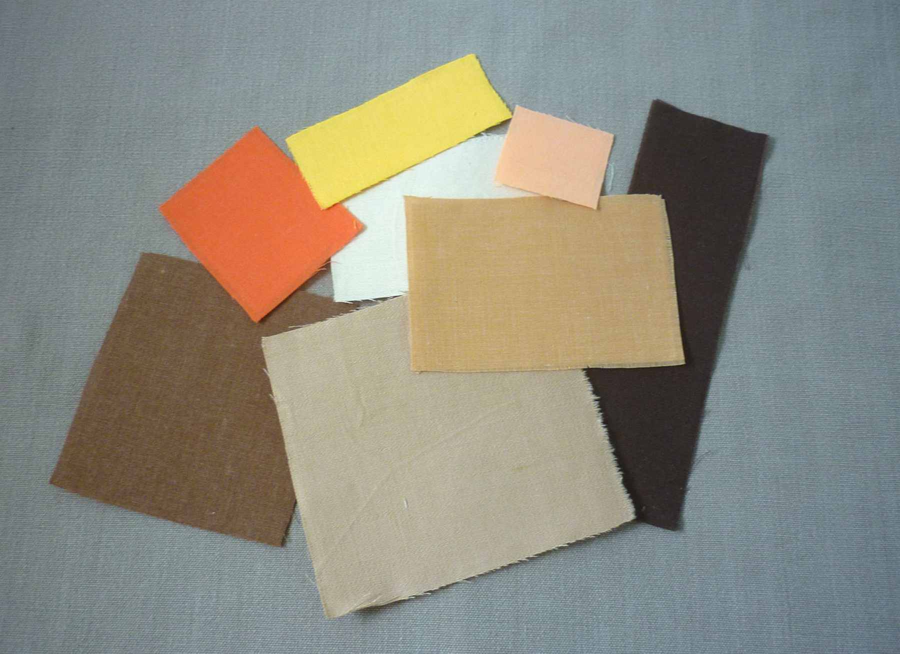Vintage-Patch Iron & Sew Brown Shades Plain Cotton Fray Edge Patch Kit - Image 2