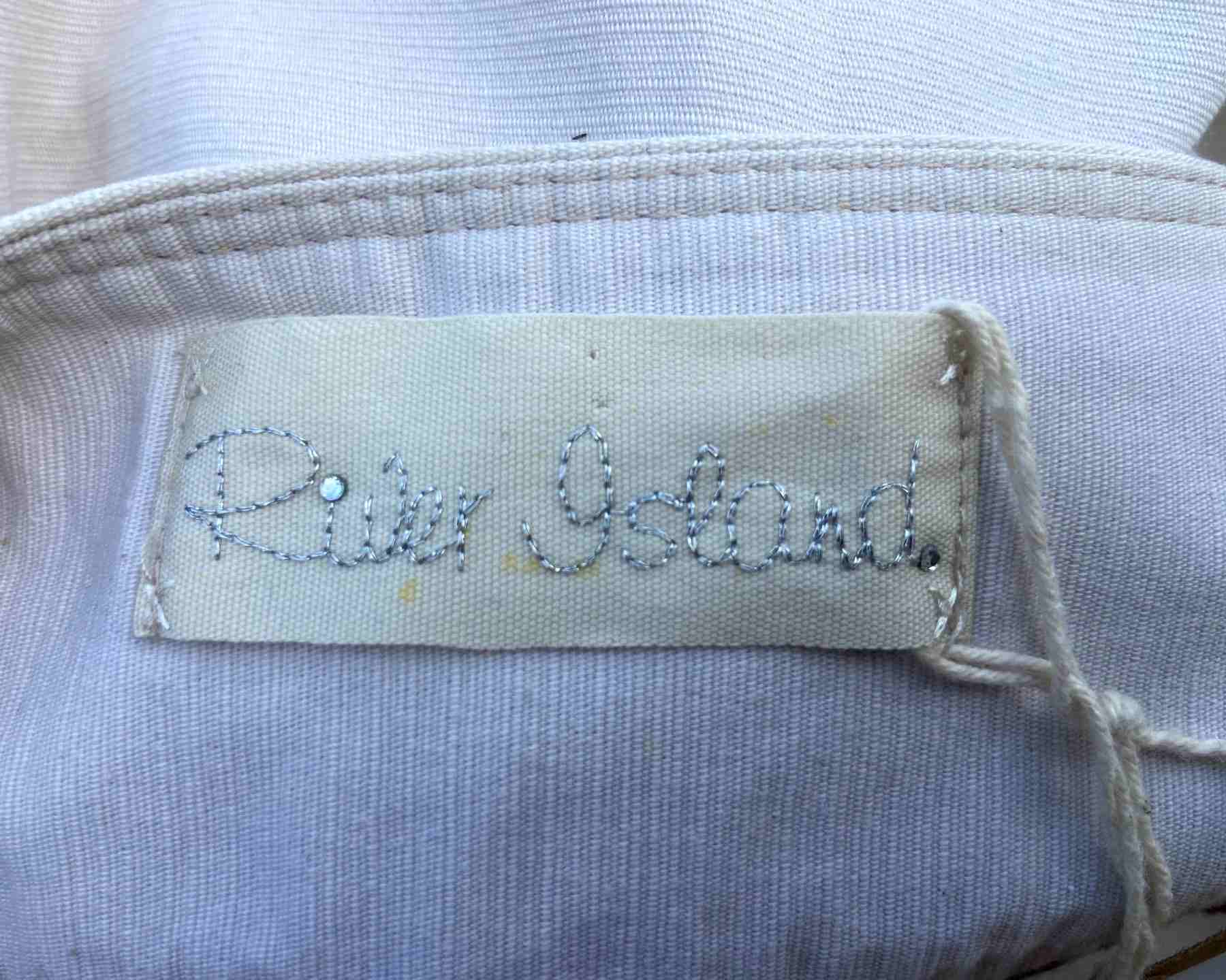 RIVER ISLAND Cream Pure Cotton Gathered Skirt UK10 Pockets Buttons Mini All Season - Image 7